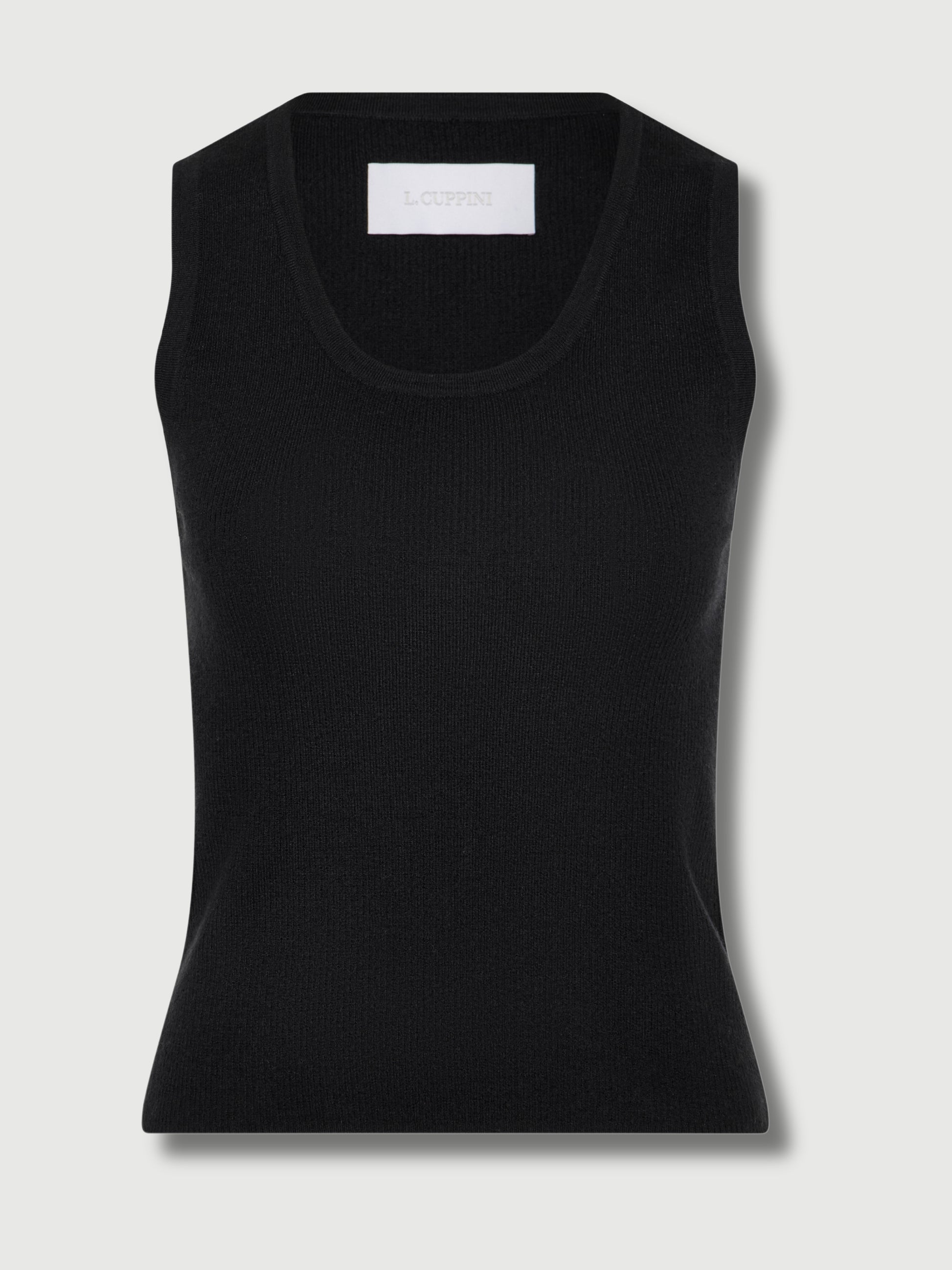 Beige Tanja Cashmere Tank Top Black tanja-cashmere-top-black XS-S,M-L L.Cuppini