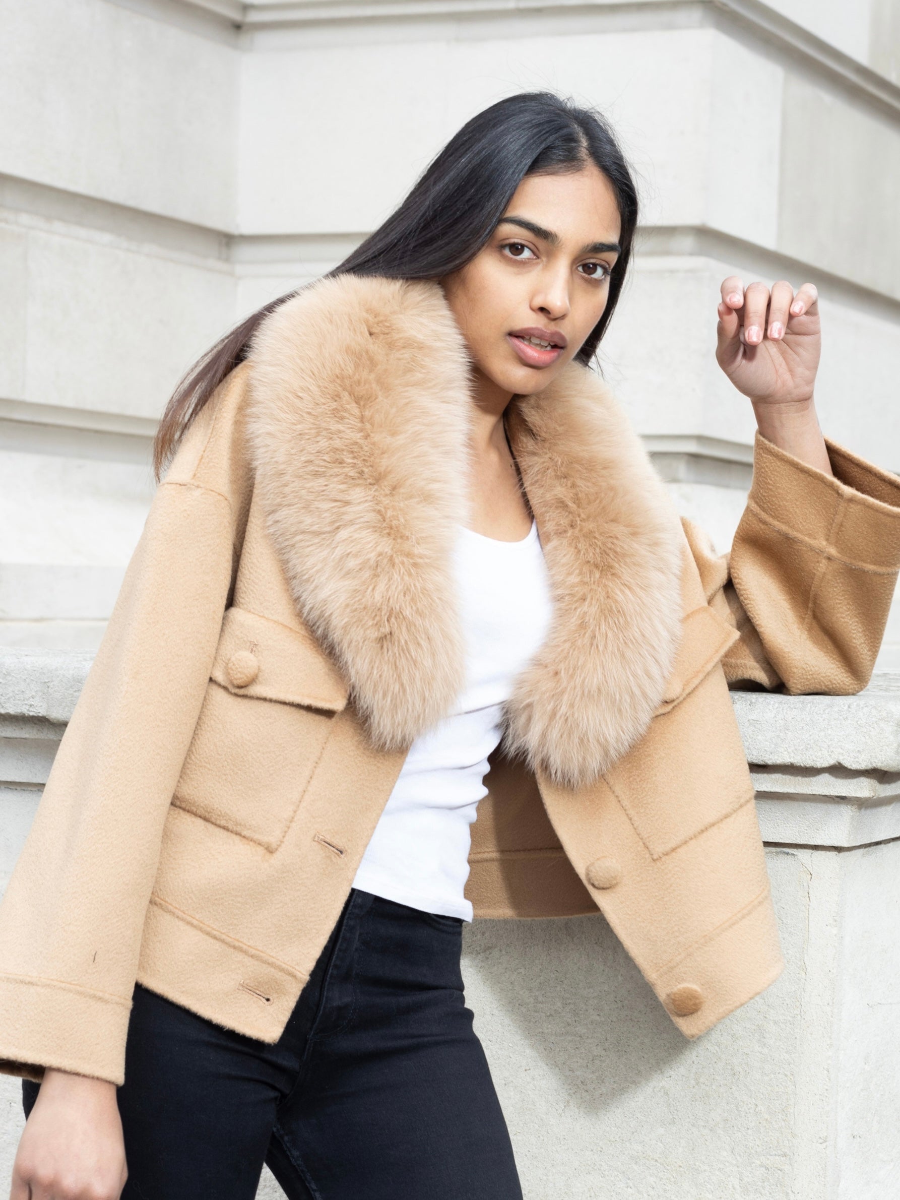 Light Gray London Cashmere Jacket Camel london-cashmere-jacket-camel Coat XS-S,S-M,L-XL L.Cuppini