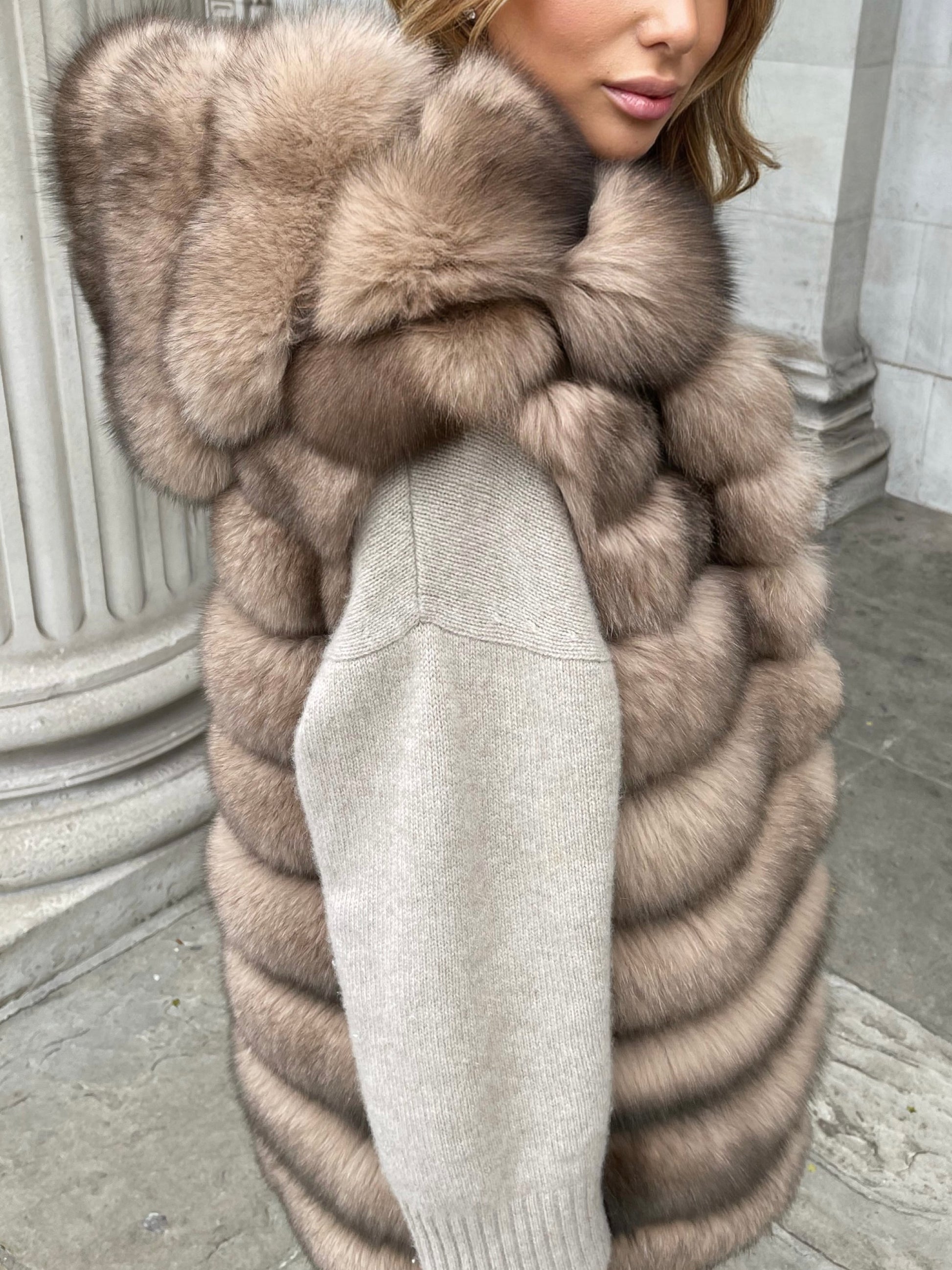 Rosy Brown Aspen Reversible Parka & Vest Light Beige aspen-reversible-coat Coat Petite/XS,S (Low in stock),M (Low in stock),L (Low in stock) L.Cuppini