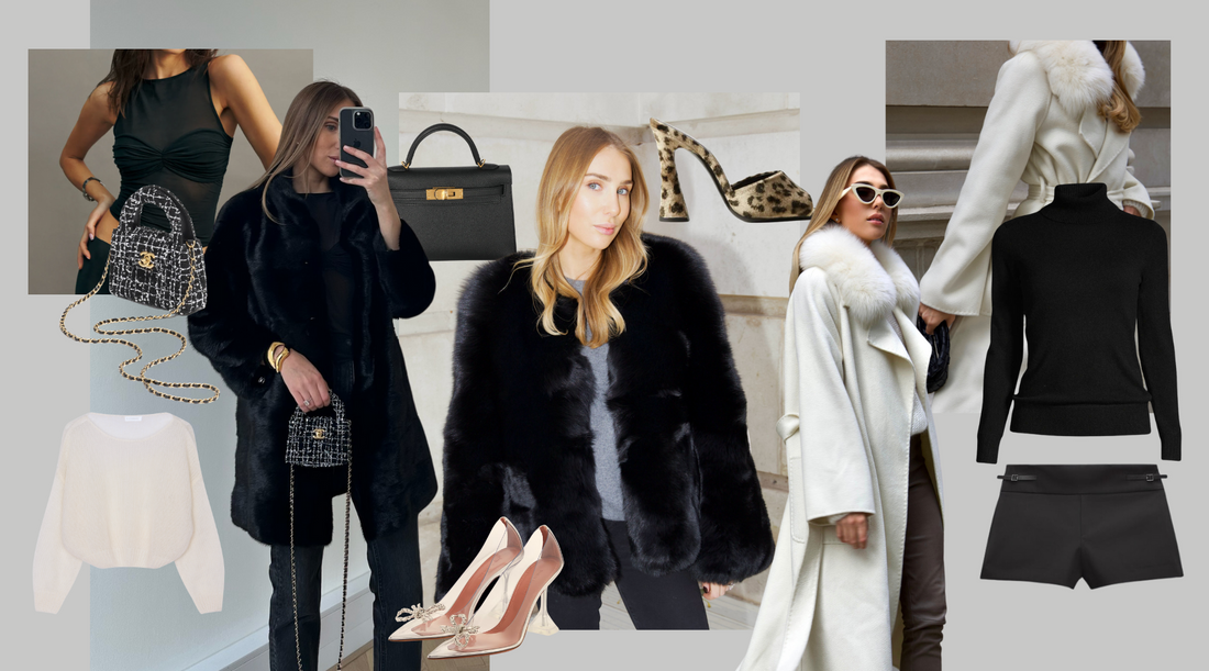 Valentine's Day Outfit Mood board Paired with Luxury Coays