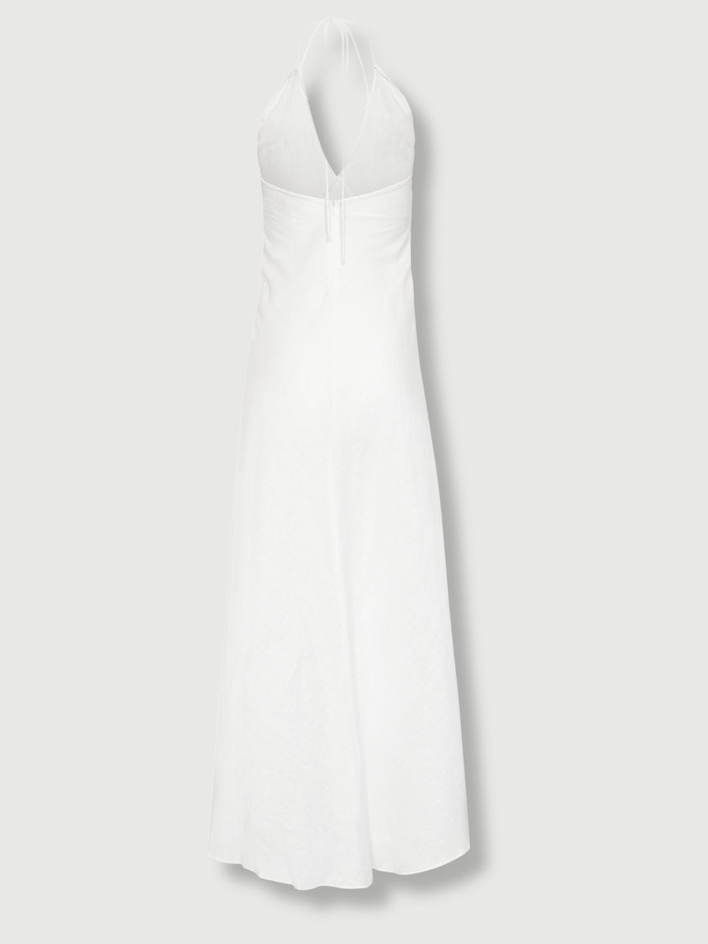 Athena Linen Maxi Dress White