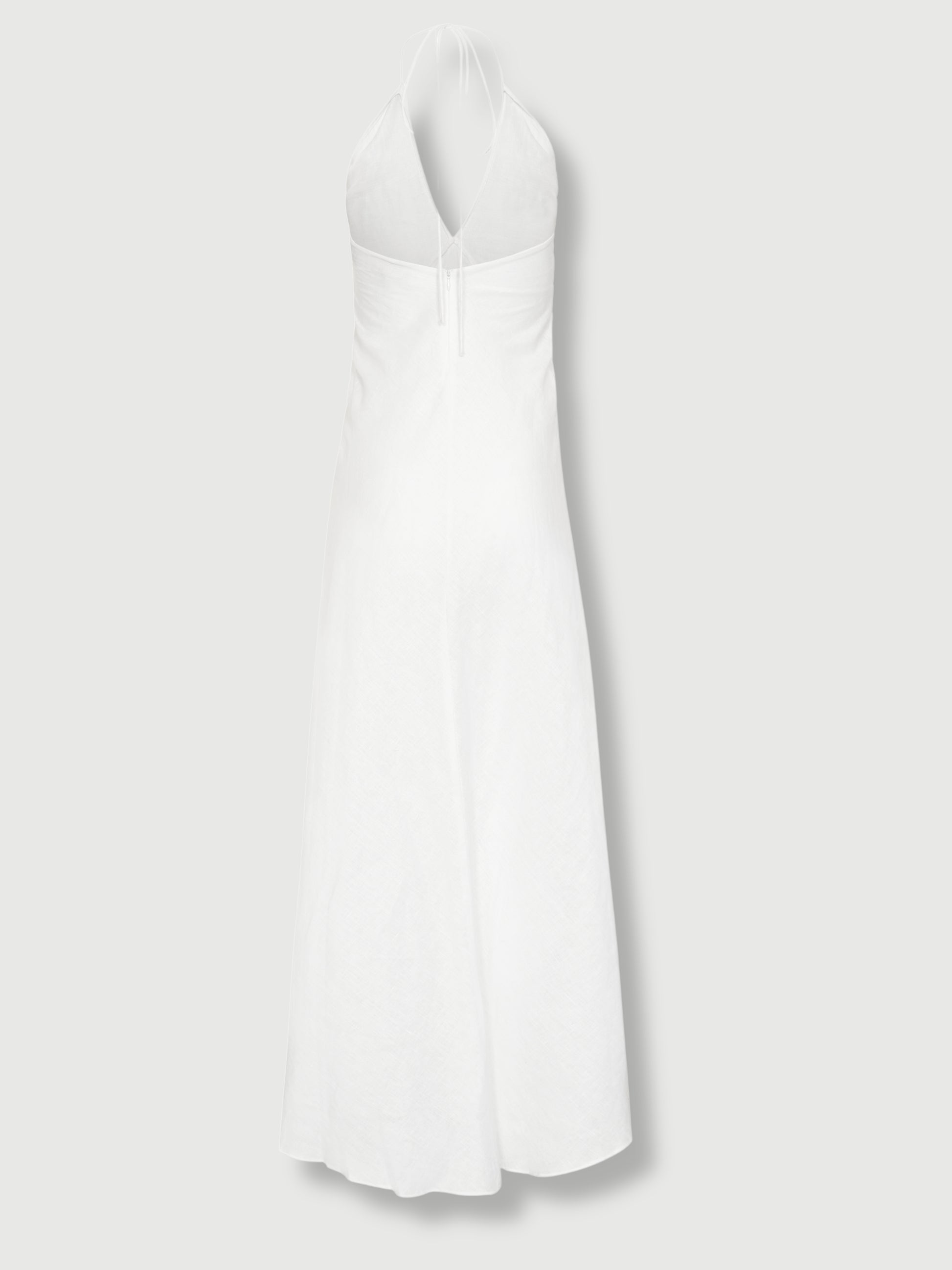 Athena Linen Maxi Dress White