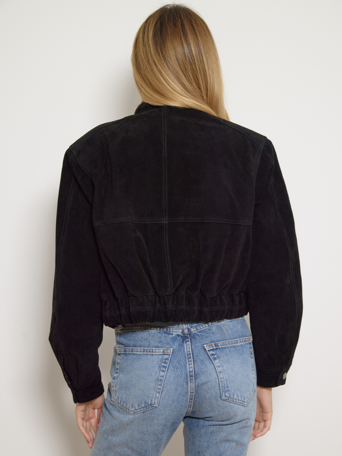 The Becky Suede Jacket Black