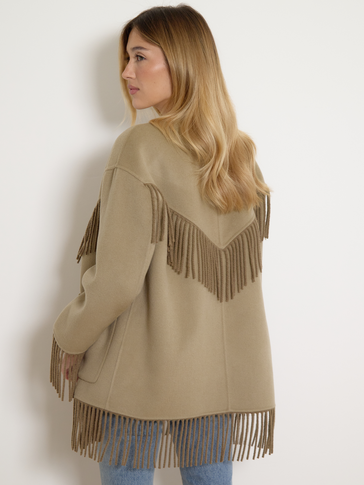 The Beth Fringe Coat
