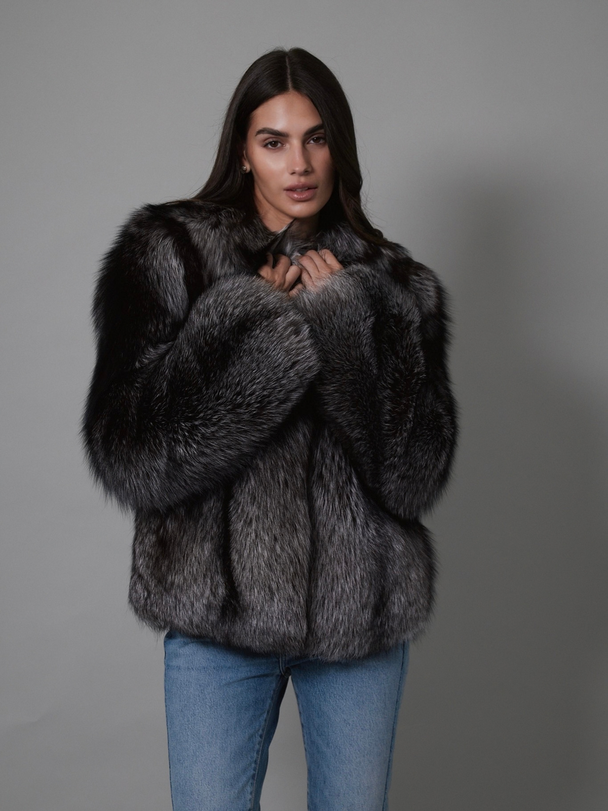 Anouska Coat Silver