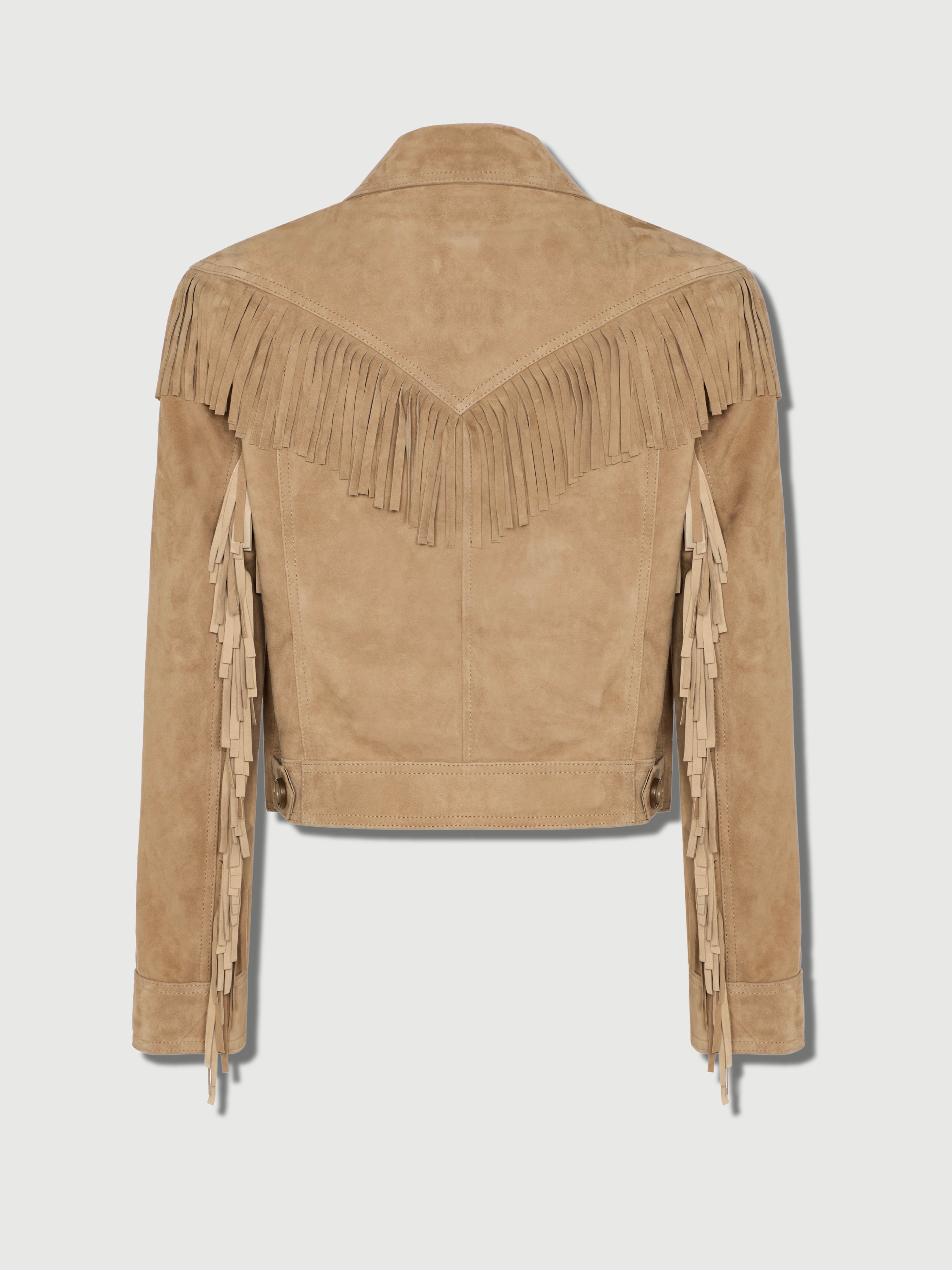 The Delilah Suede Jacket Beige | Women's Suede Jacket – L.Cuppini