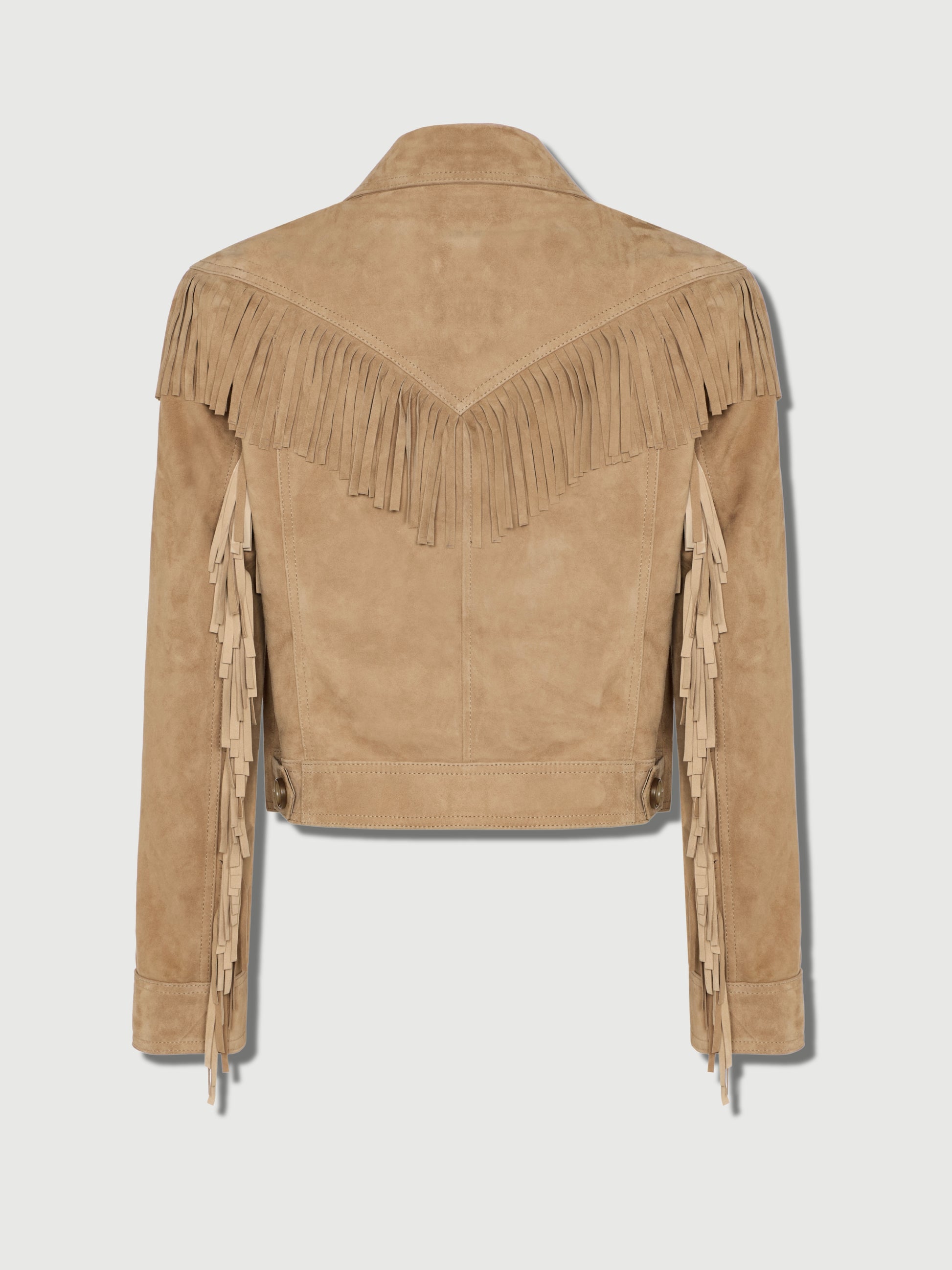 The Delilah Suede Jacket Beige