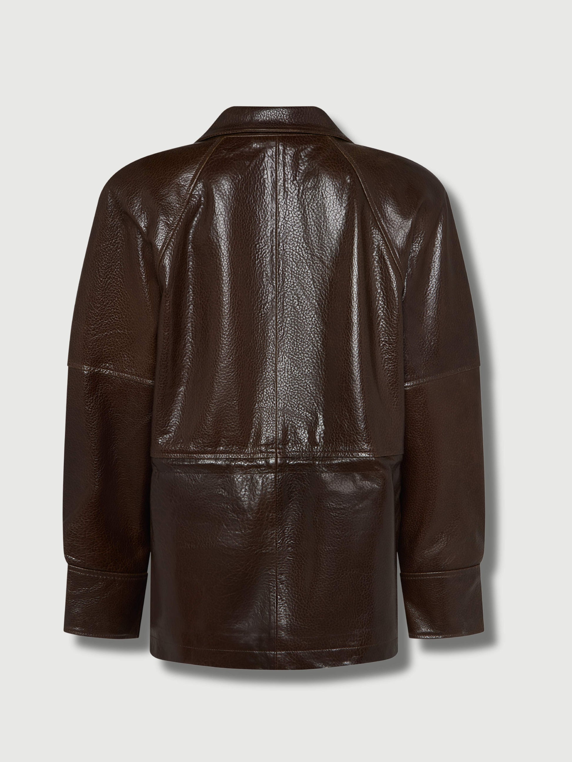 Light Gray The Hailey Leather Jacket Brown the-hailey-leather-jacket-brown S,M,L L.Cuppini