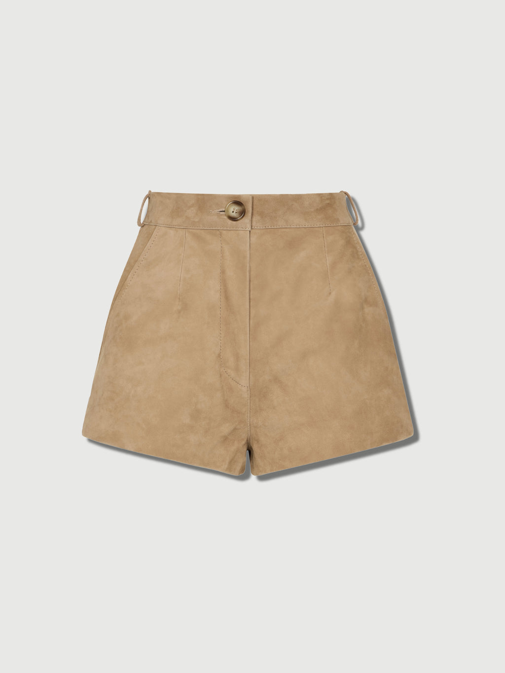 Delilah Suede Shorts Beige
