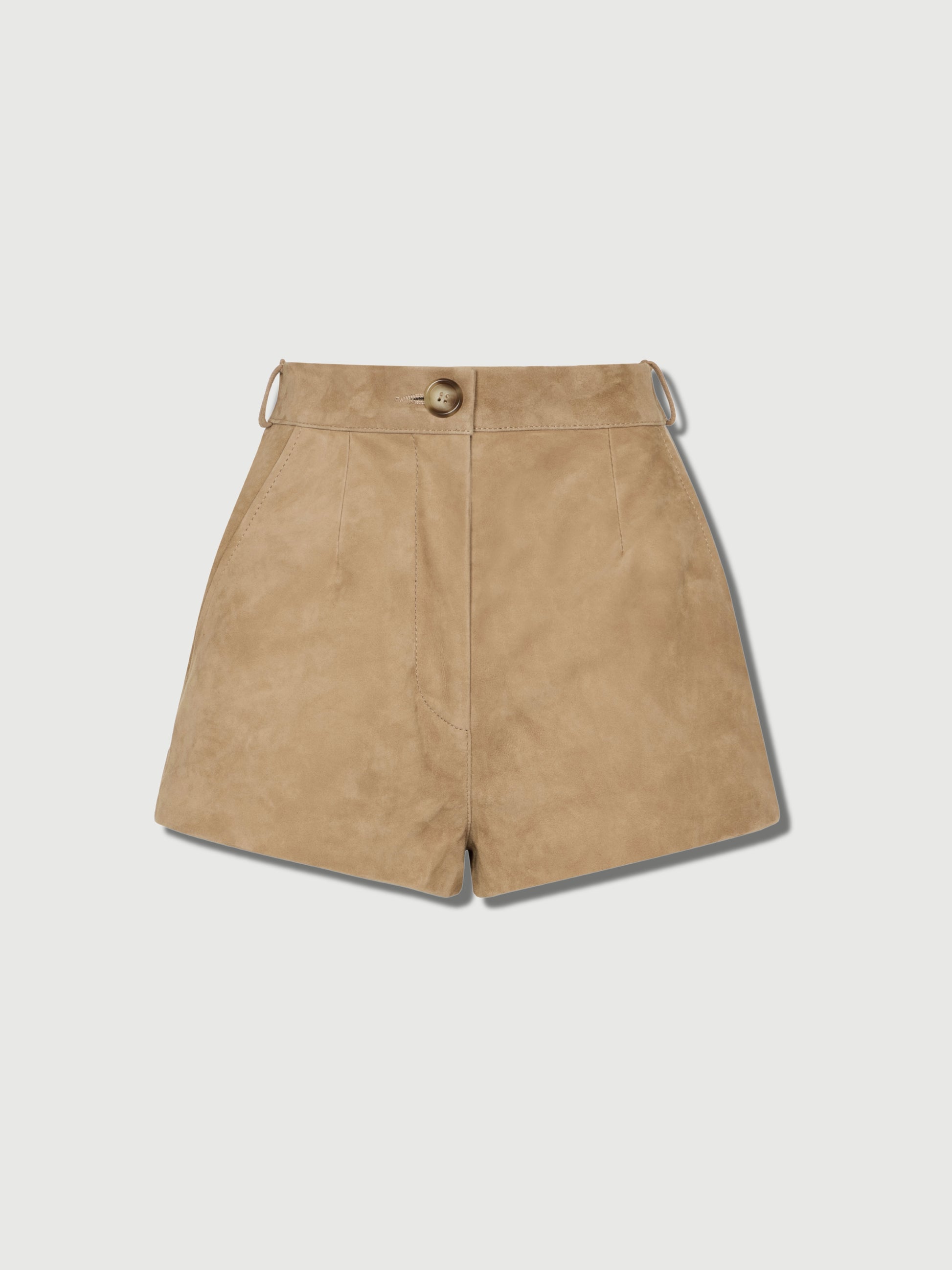 Delilah Suede Shorts Beige