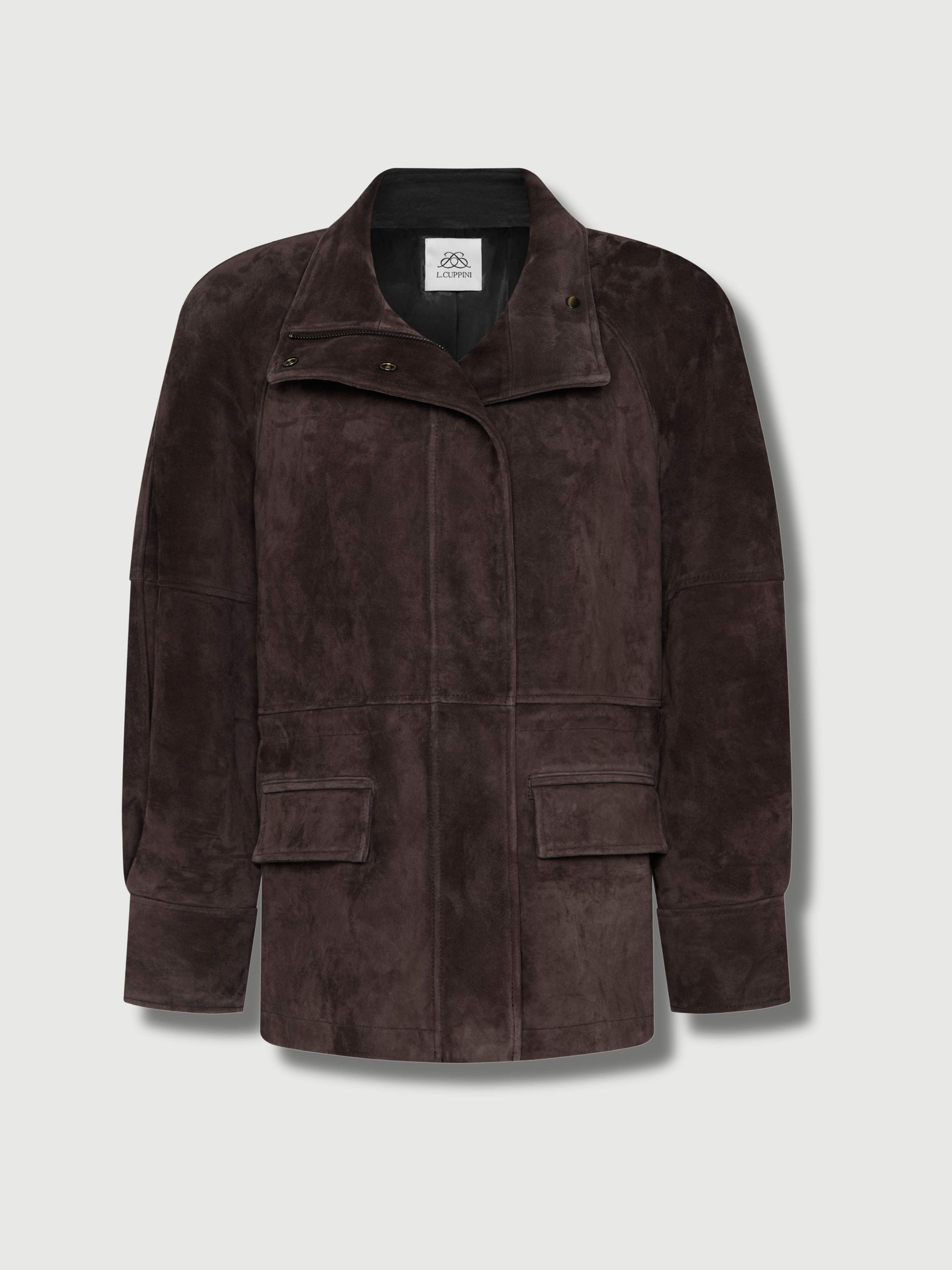 Beige The Hailey Suede Jacket Brown the-hailey-suede-jacket-brown S,M,L L.Cuppini