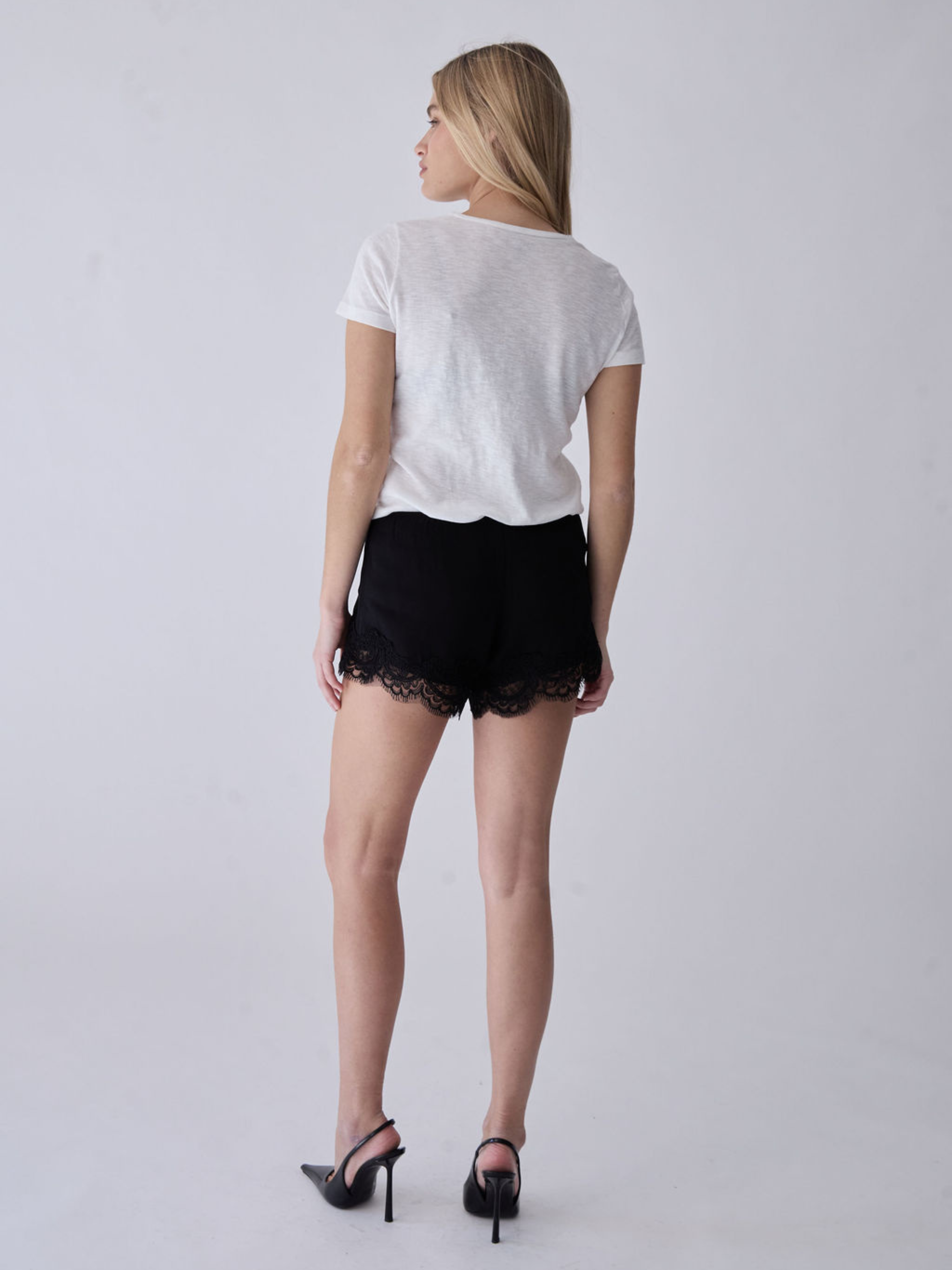 The Luna Silk Shorts Black