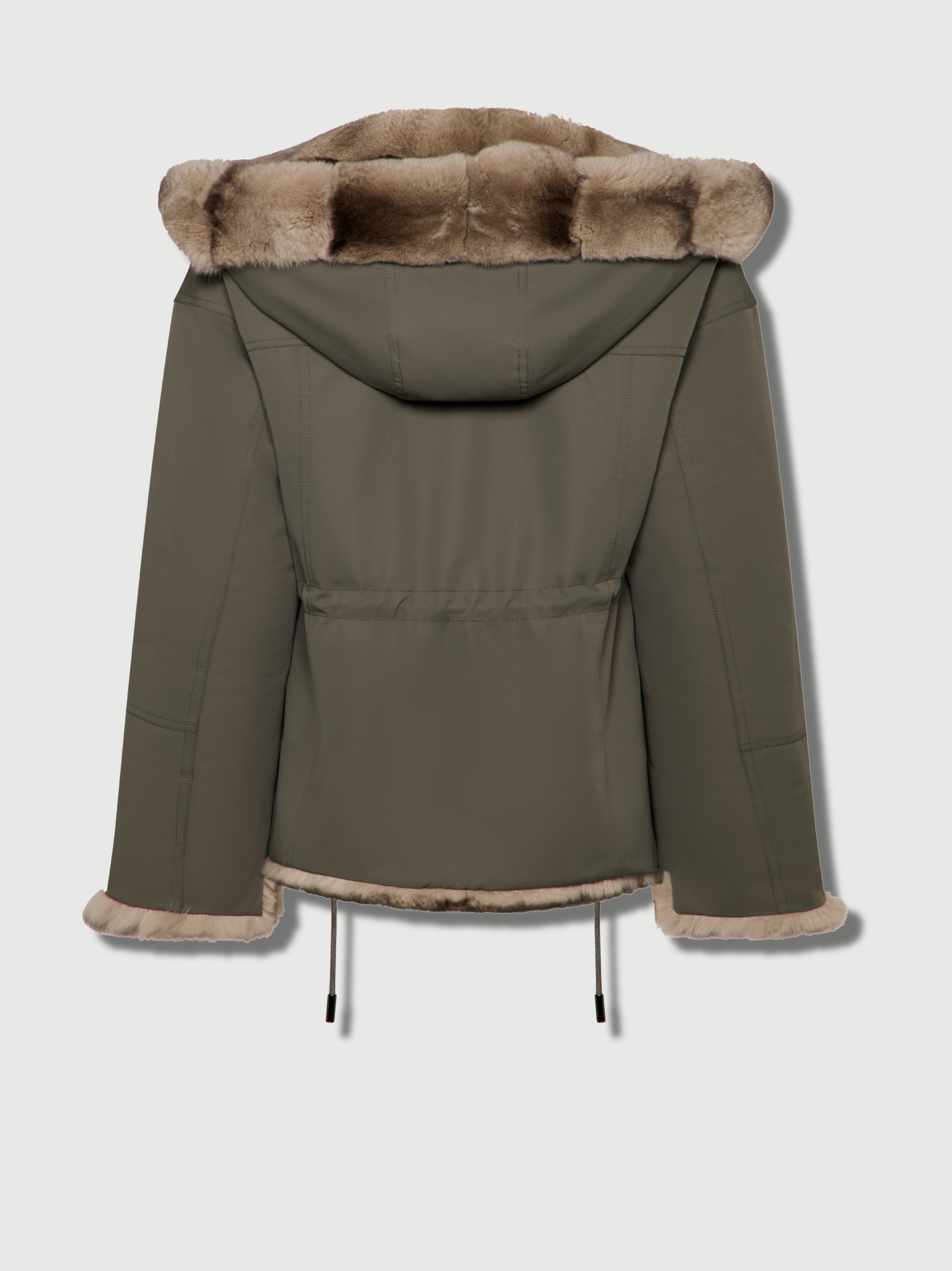 Dark Olive Green The Lottie Hooded Parka the-lottie-hooded-parka Coat S,M,L L.Cuppini