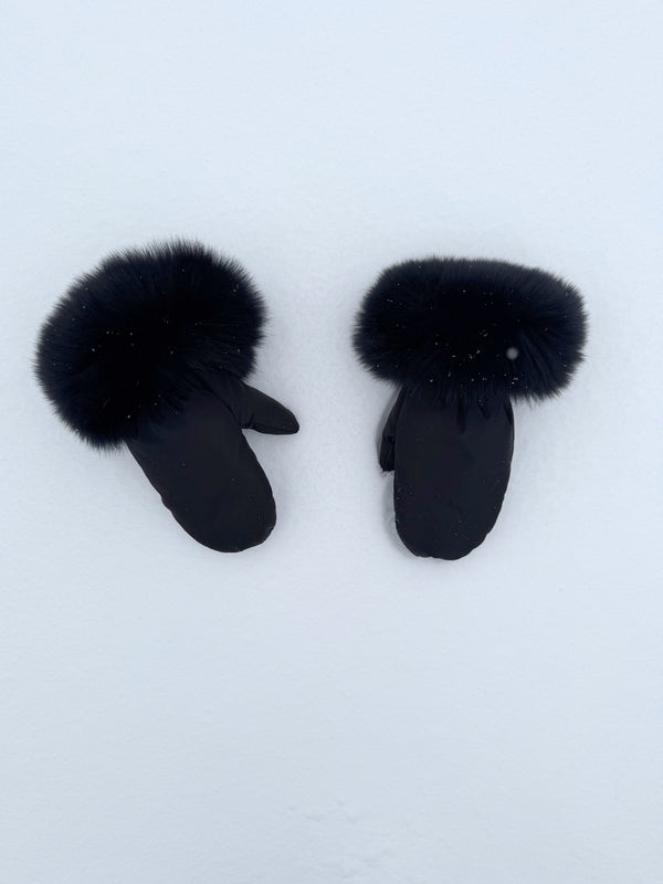 Lavender Mittens Black mittens-black Mittens / Black L.Cuppini