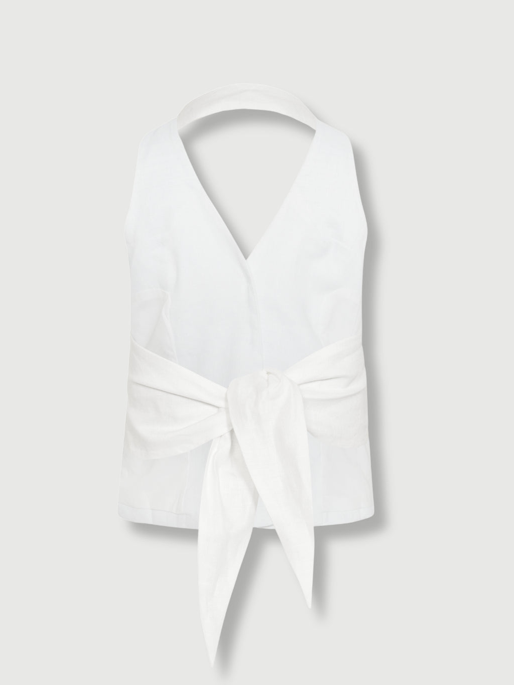 Beige Capri Linen Co-ord Set capri-linen-set Co-ord S / White,M / White,L / White L.Cuppini