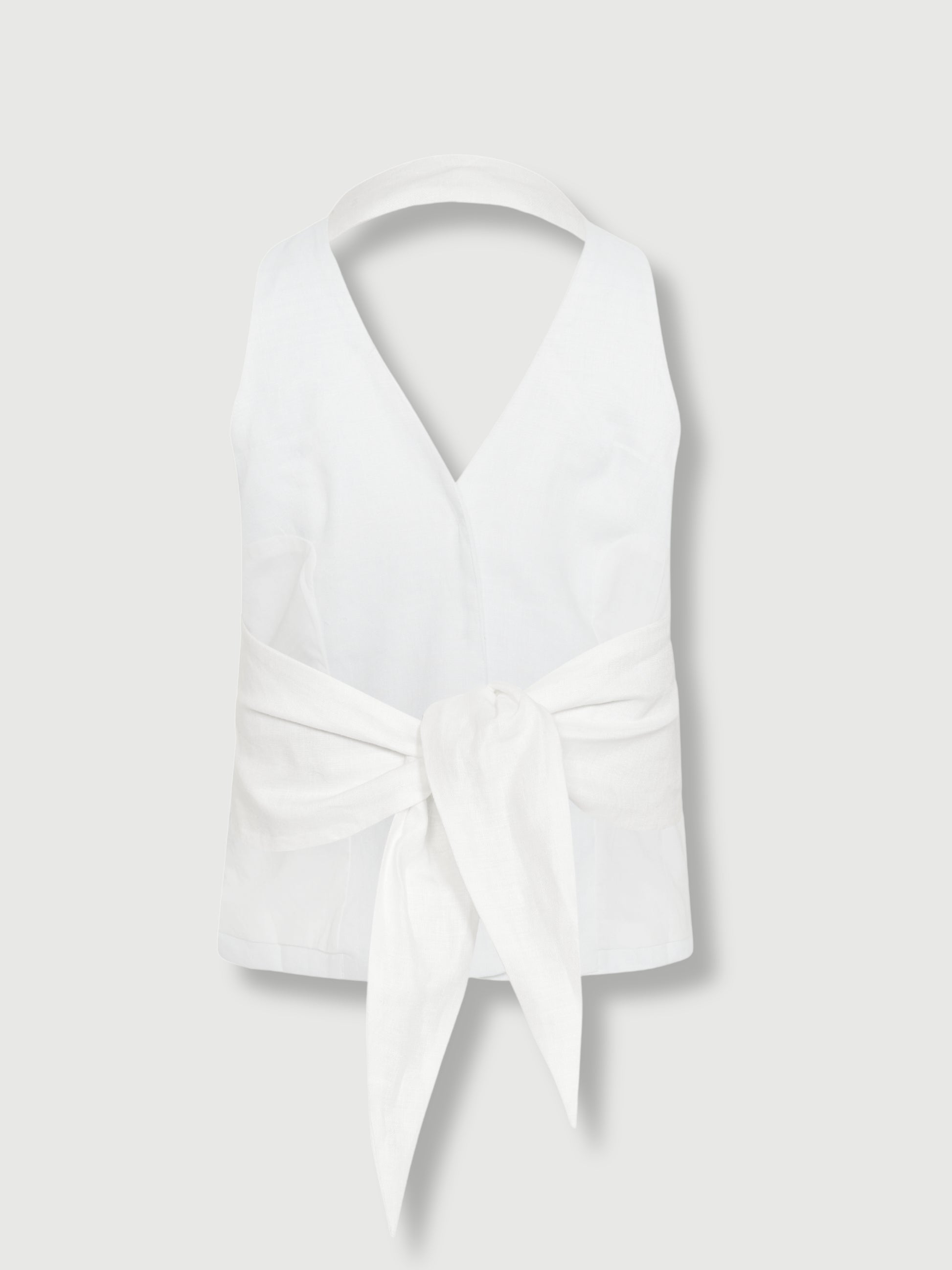 Beige Capri Linen Co-ord Set capri-linen-set Co-ord S / White,M / White,L / White L.Cuppini