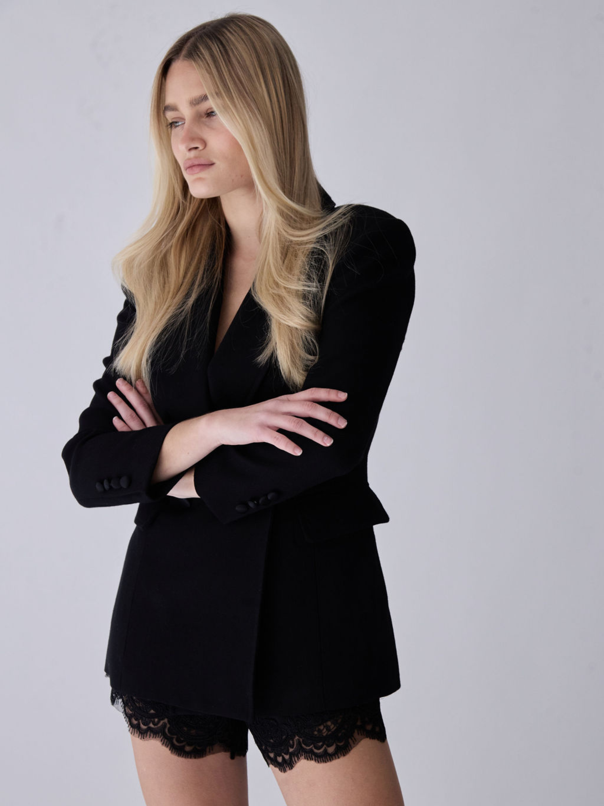 The Luna Silk Shorts Black