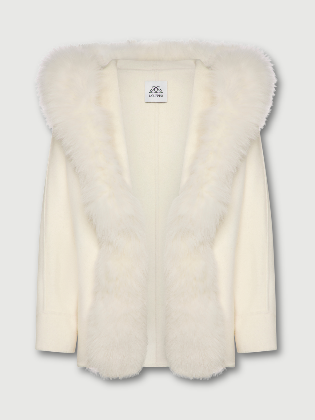 Light Gray The Ivana Cashmere Cape Coat the-ivana-cape-coat Coat XS - S,M - L L.Cuppini