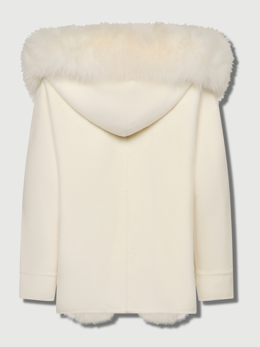Antique White The Ivana Cashmere Cape Coat the-ivana-cape-coat Coat XS - S,M - L L.Cuppini
