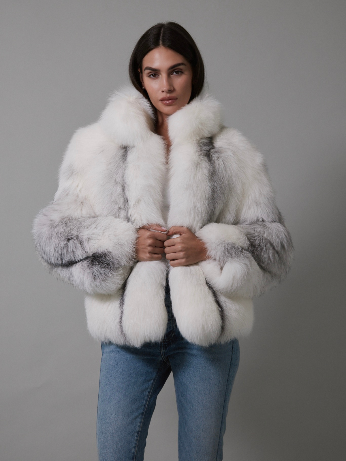 Anja Coat Marble
