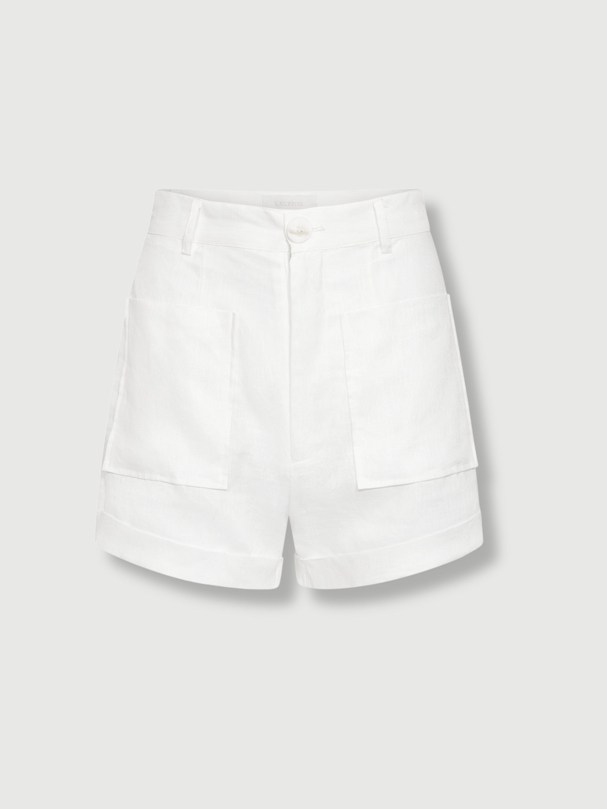 Beige Capri Linen Co-ord Set capri-linen-set Co-ord S / White,M / White,L / White L.Cuppini