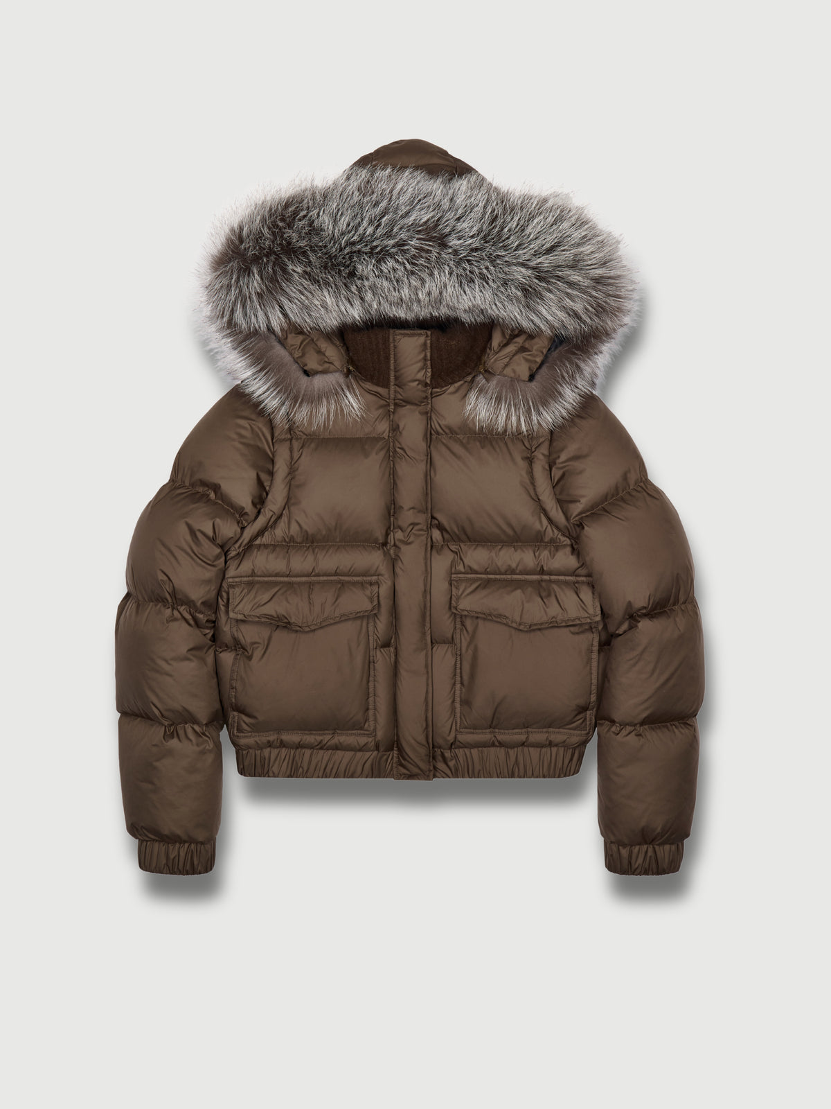 The Megeve Puffer Jacket and Vest Brown