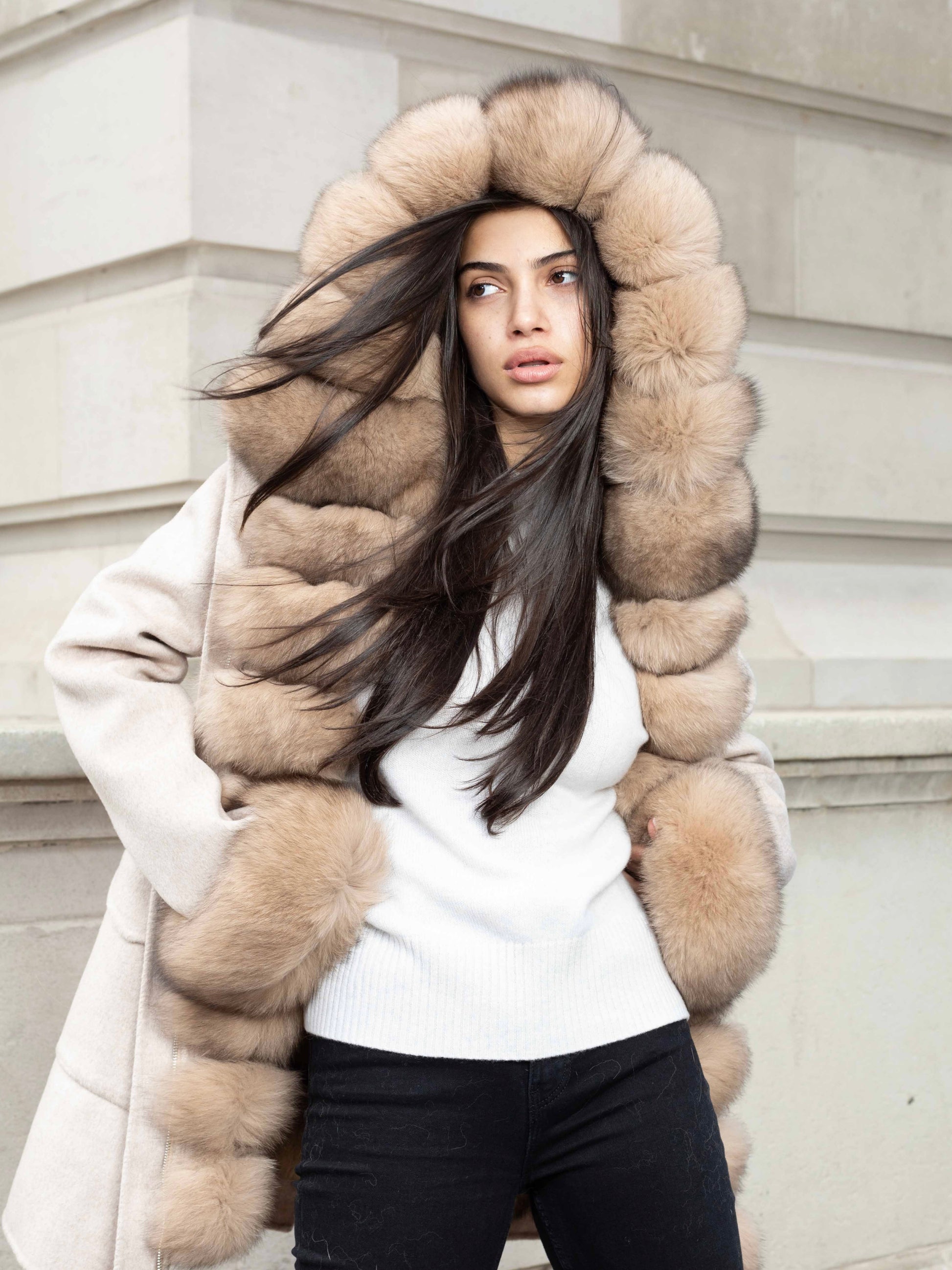 Light Gray Aspen Reversible Parka & Vest Light Beige aspen-reversible-coat Coat Petite/XS,S (Low in stock),M (Low in stock),L (Low in stock) L.Cuppini