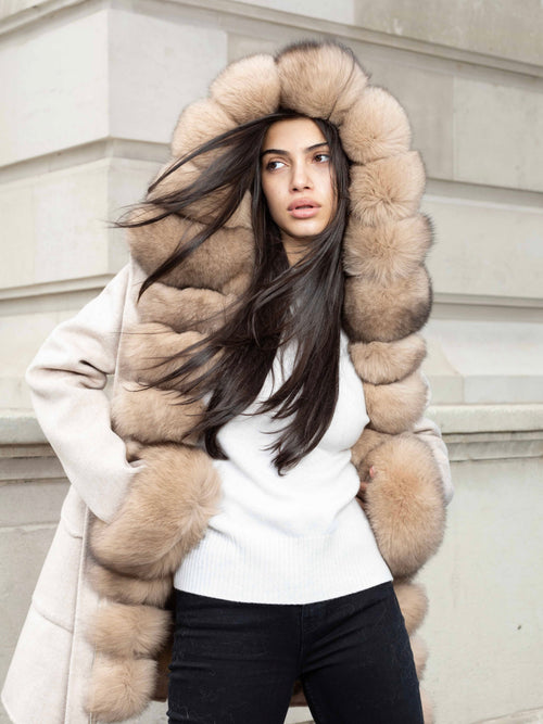Light Gray Aspen Reversible Parka & Vest Light Beige aspen-reversible-coat Coat Petite/XS,S (Low in stock),M (Low in stock),L (Low in stock) L.Cuppini