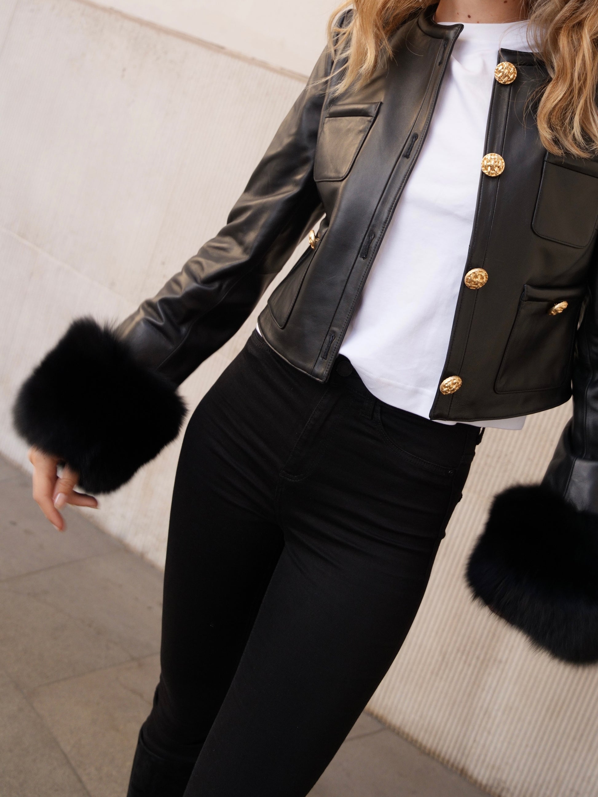 Light Gray Jackie Leather Jacket jackie-leather-jacket XS-S,M-L L.Cuppini