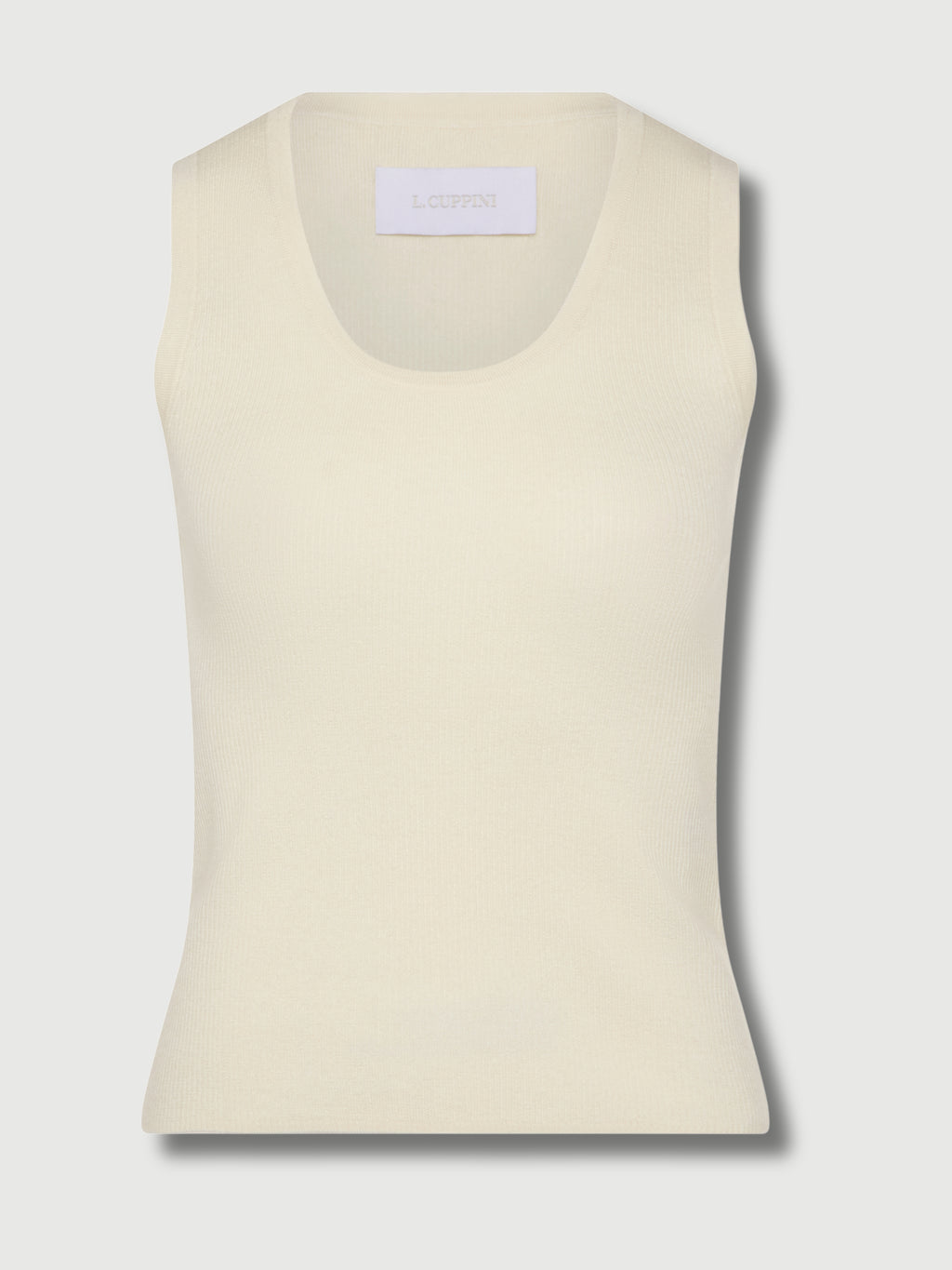 Antique White Tanja Cashmere Tank Top White copy-tanja-cashmere-top-white XS-S,M-L L.Cuppini