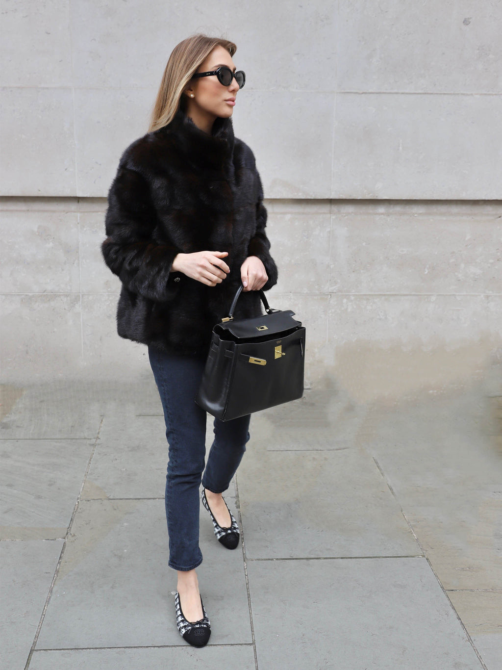 Dark Gray The Alexandra Jacket Brown the-alexandra-mink Coat XS,S,M,L,XL L.Cuppini