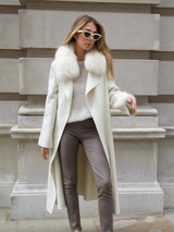 Rosy Brown Camila Coat Ivory White new-camila-coat-white Coat XS-S / White,M-L / White L.Cuppini