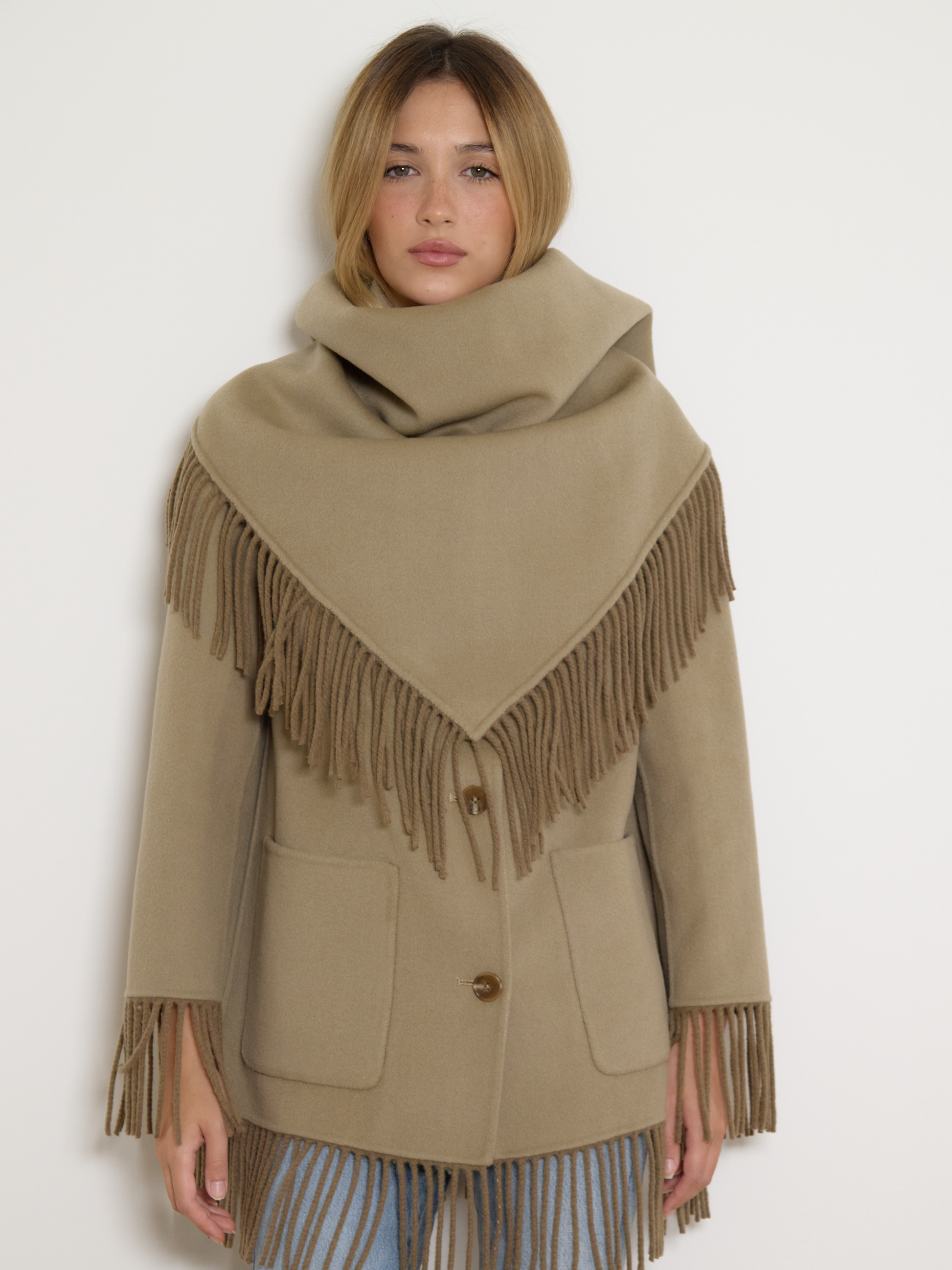 The Beth Fringe Coat