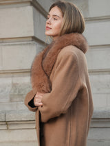 Rosy Brown Geneva Camel Coat geneva-camel-coat Coat XS/Petite / Camel,S / Camel,M / Camel,L / Camel L.Cuppini