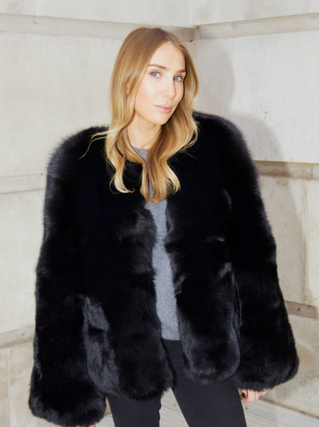 Anouska Coat Black – L.Cuppini