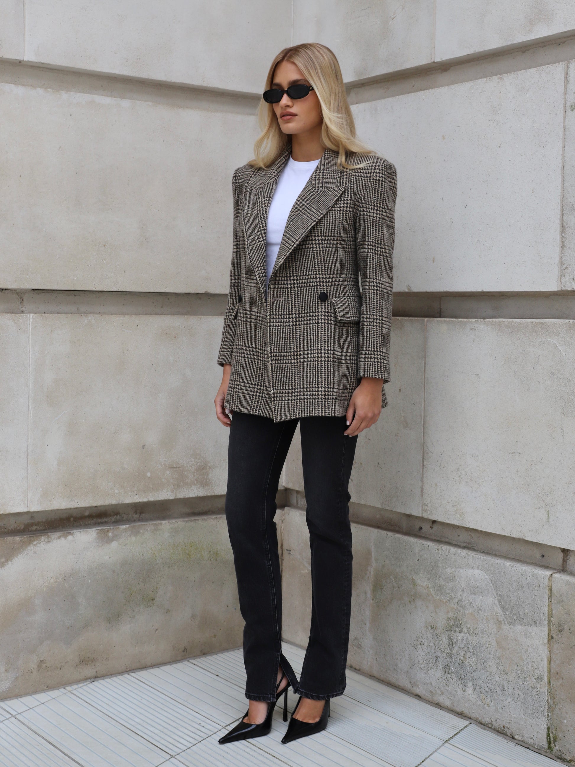 Linda Wool Blazer Brown