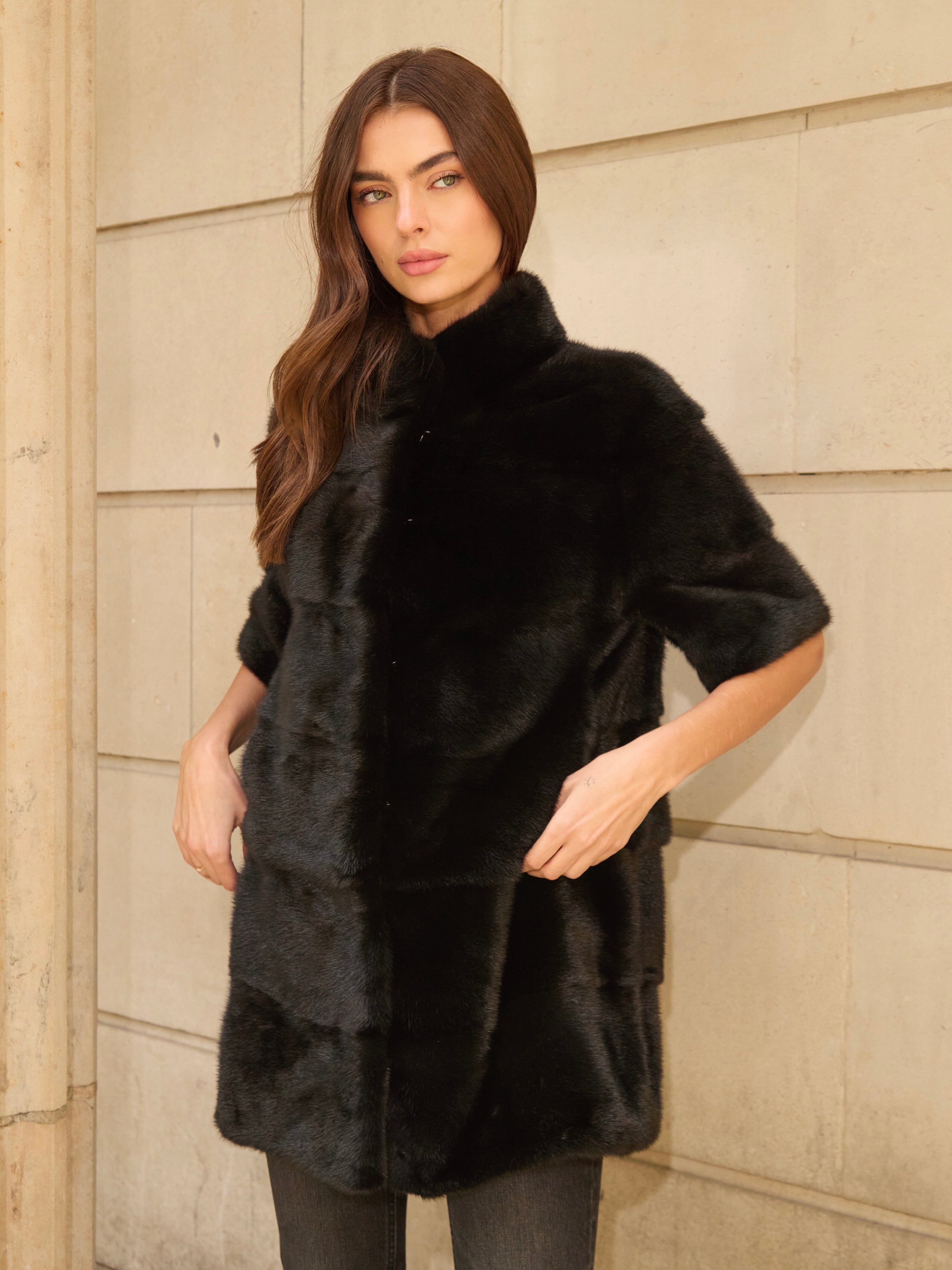 The Charlotte 6 in 1 Coat Black – L.Cuppini