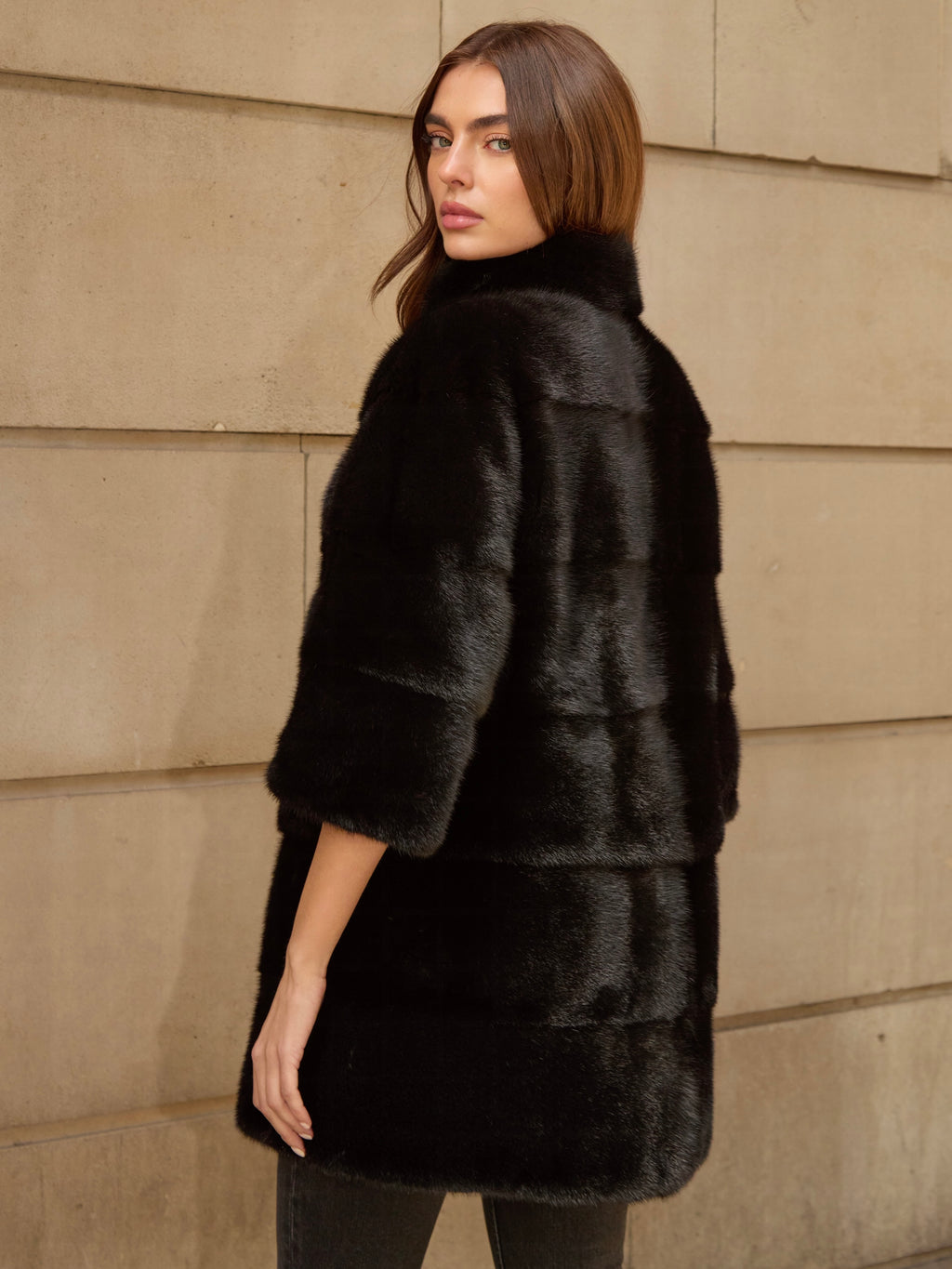 Rosy Brown The Charlotte 6 in 1 Coat Black the-charlotte-6-in-1-coat-black Coat XS,S,M,L,XL L.Cuppini