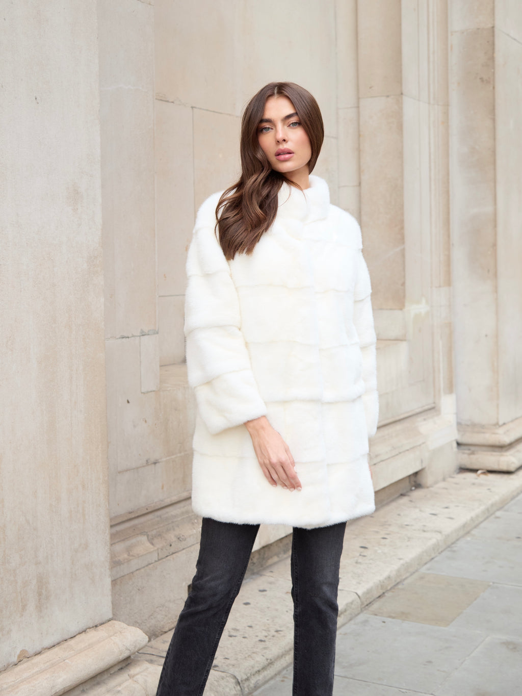 Light Gray The Charlotte 6 in 1 Coat White the-charlotte-6-in-1-coat-white Coat XS,S,M,L,XL L.Cuppini