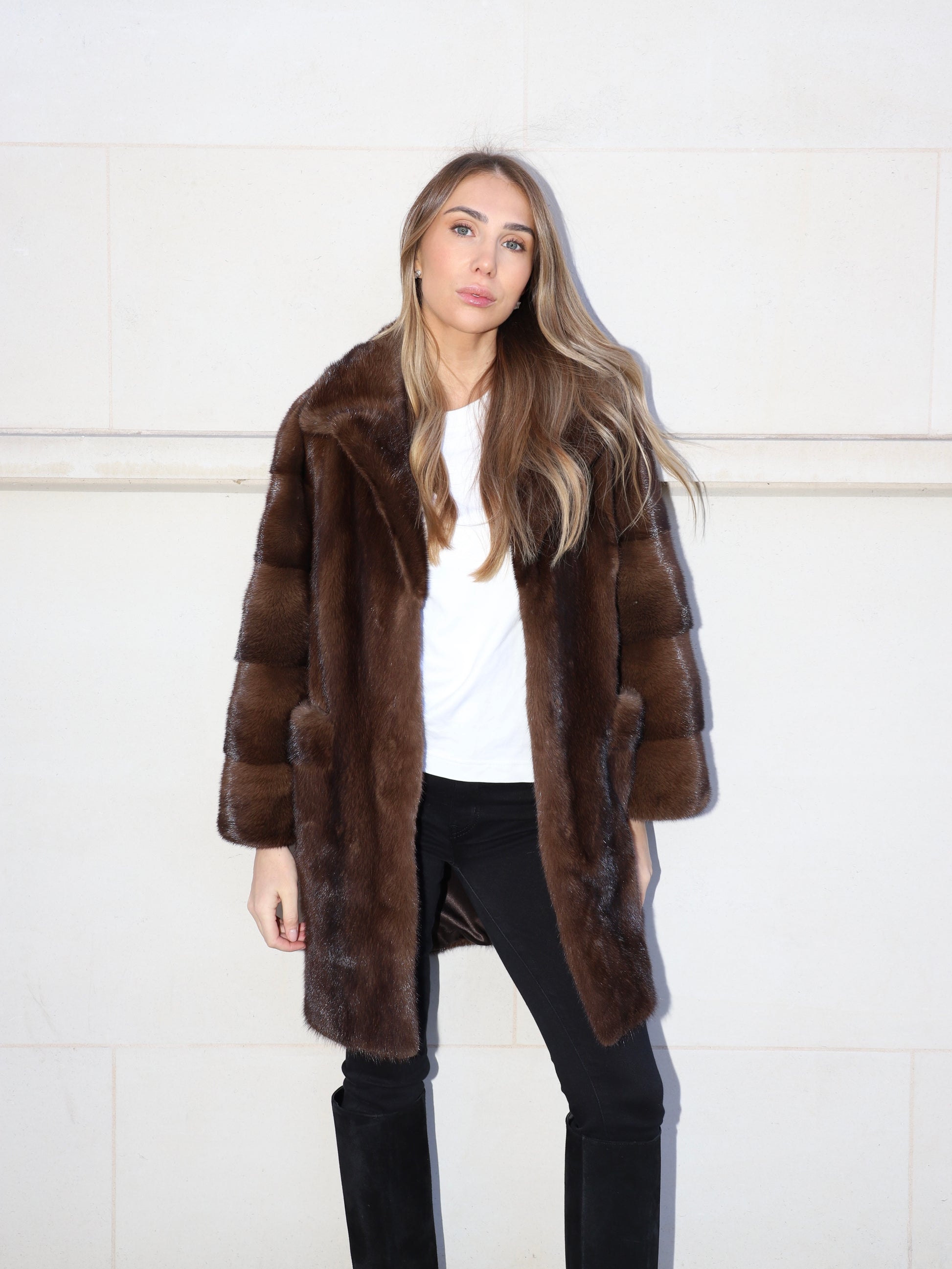 Dark Slate Gray The Samantha Coat Chocolate Brown the-samantha-coat-brown-copy Coat XS,S,M,L,XL L.Cuppini