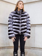 Gray Chinchilla Coat chinchilla-coat Coat Bespoke sizing,Extra Small,Small,Medium,Large,Extra Large L.Cuppini