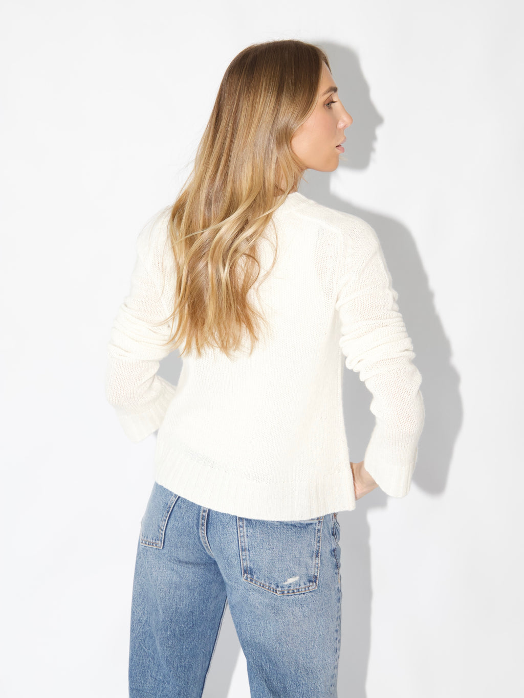 Lavender Sammy Cashmere Sweater White sammy-cashmere-sweater-white XS-S,M-L L.Cuppini