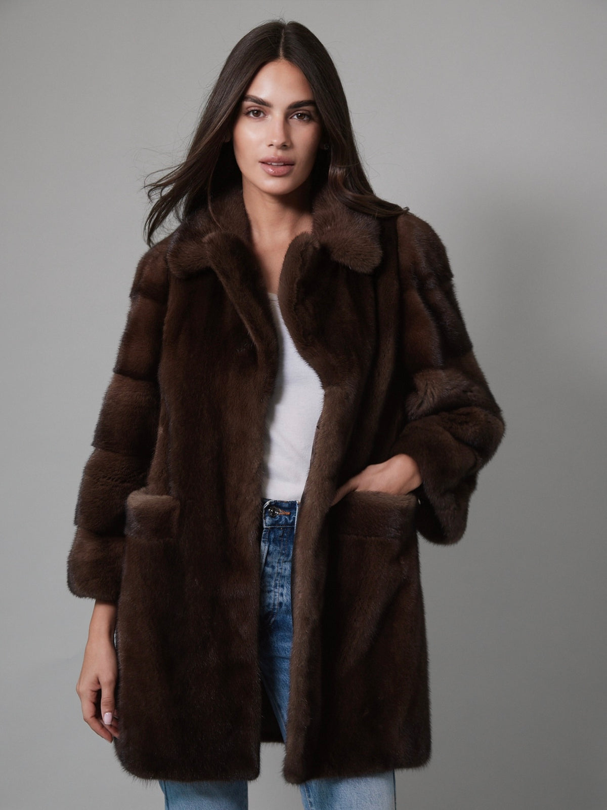 The Samantha Coat Chocolate Brown