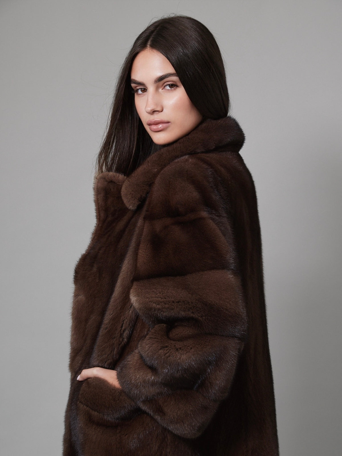 The Samantha Coat Chocolate Brown