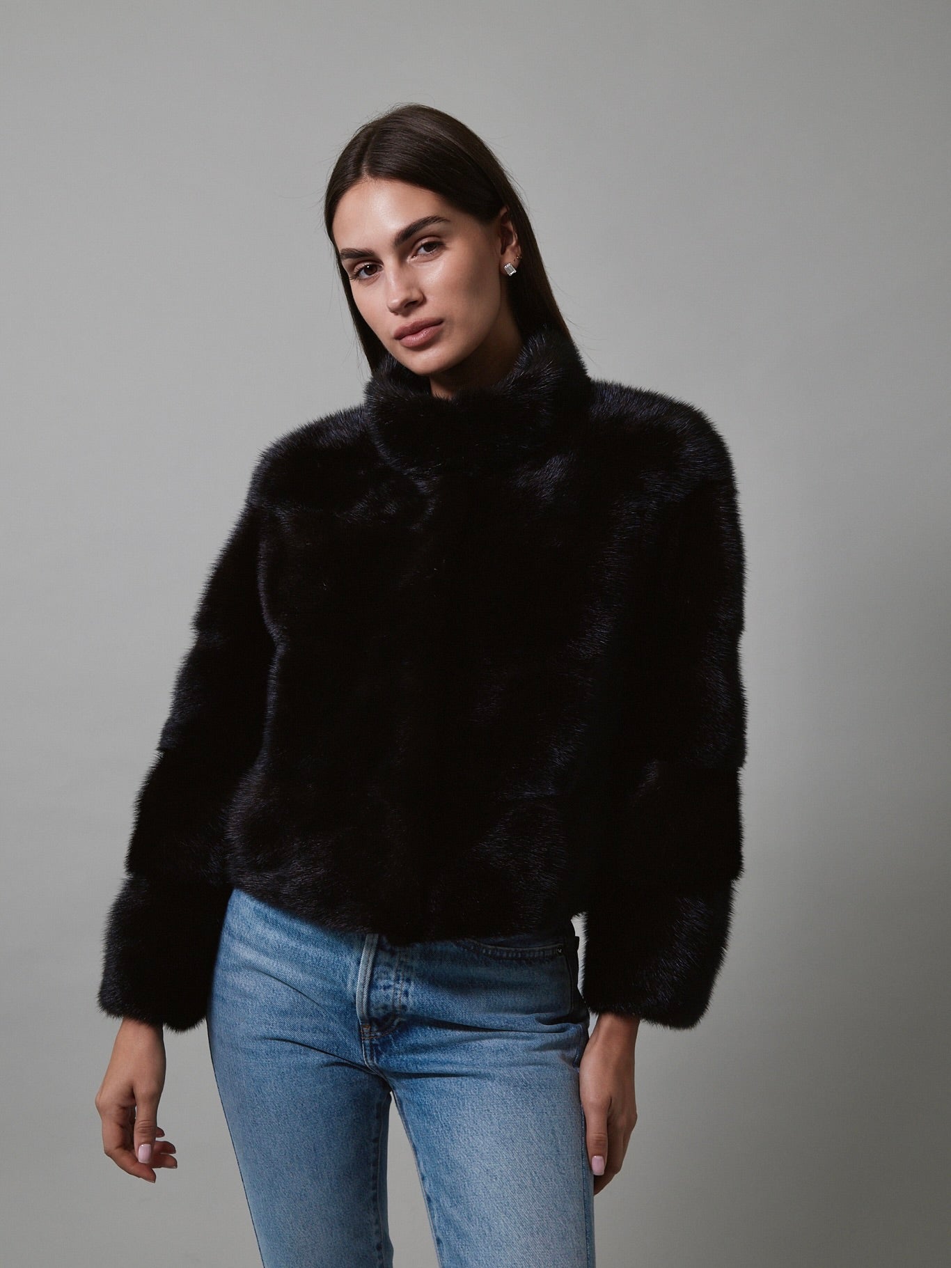 Charlotte 6 in 1 Dark Brown Mink Coat | Women's Fur Coat – L.Cuppini