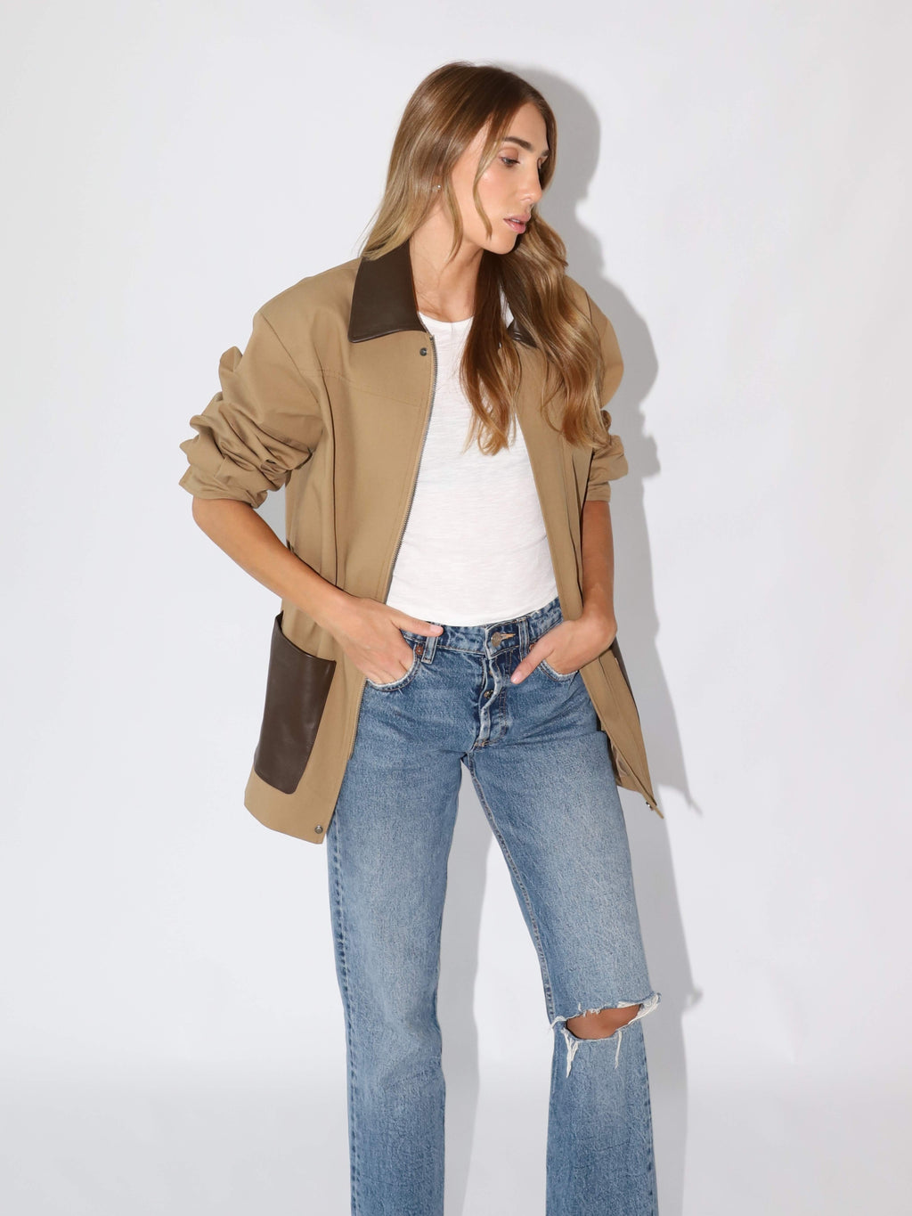 Light Gray The Martha Canvas Barn Jacket Beige the-martha-canvas-barn-jacket-beige S,M,L L.Cuppini