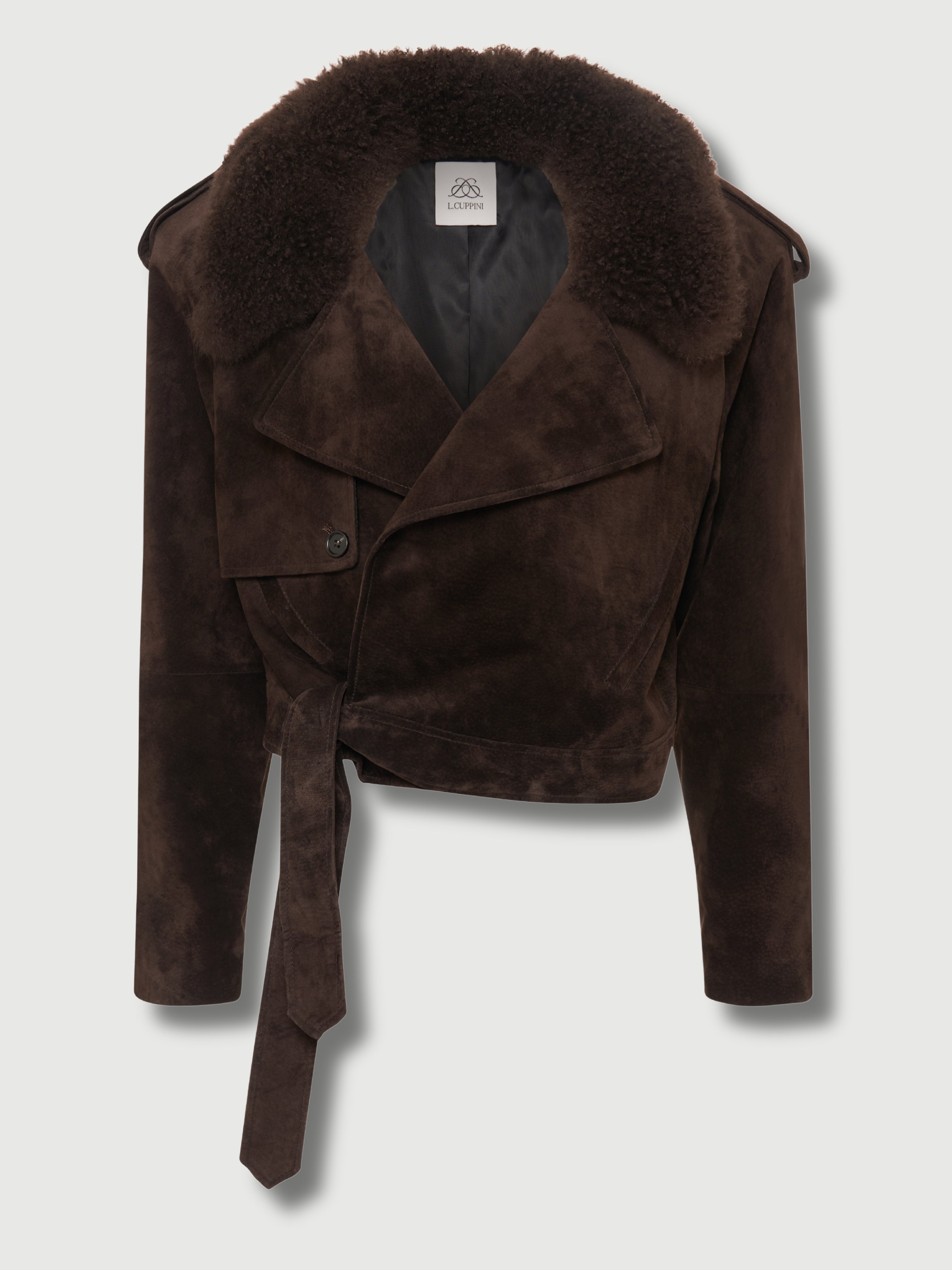 【IONSEOUL】Boulder Leather Crop Jacket 4JH193 Designer fashion, Seoul-fully created | W Concept