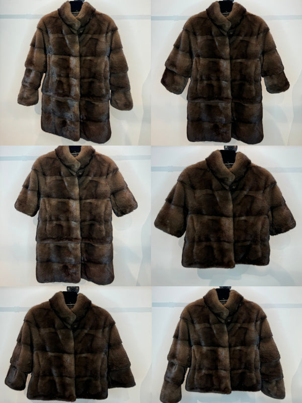 Black The Charlotte 6 in 1 Coat Chocolate Brown charlotte-adjustable-brown Coat XS,S,M,L,XL L.Cuppini