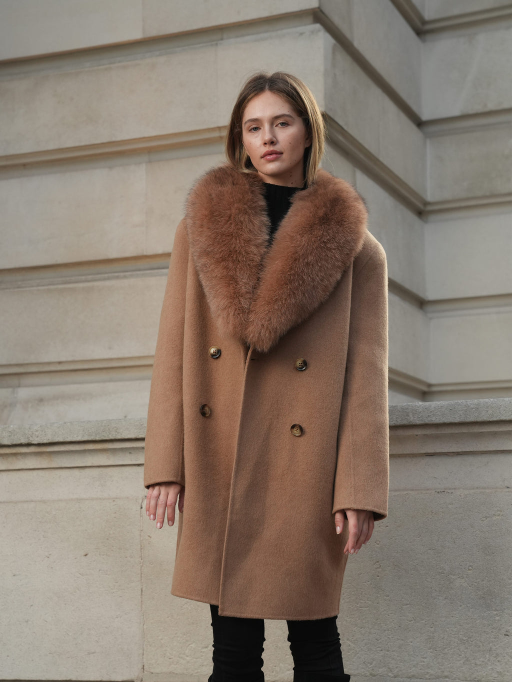 Slate Gray Geneva Camel Coat geneva-camel-coat Coat XS/Petite / Camel,S / Camel,M / Camel,L / Camel L.Cuppini