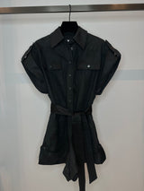 Dark Gray Riviera Linen Jumpsuit Black riviera-black-jumpsuit Jumpsuit S / Black,M / Black,L / Black L.Cuppini